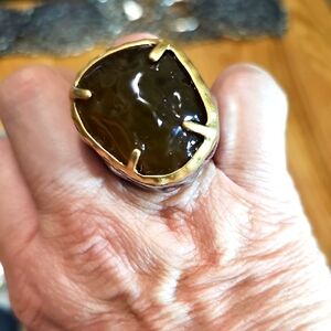 HUGE Silver/Gold Tone Ring